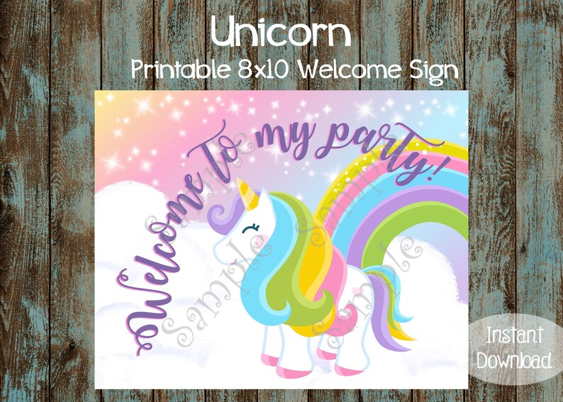 unicorn party package unicorn printable party decorations
