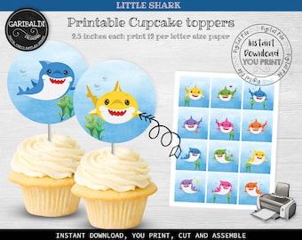 PINKFONG STAMPERS BAMBINO Squalo 5pk Set Famiglia Nonno Topper Festa - Foto 11