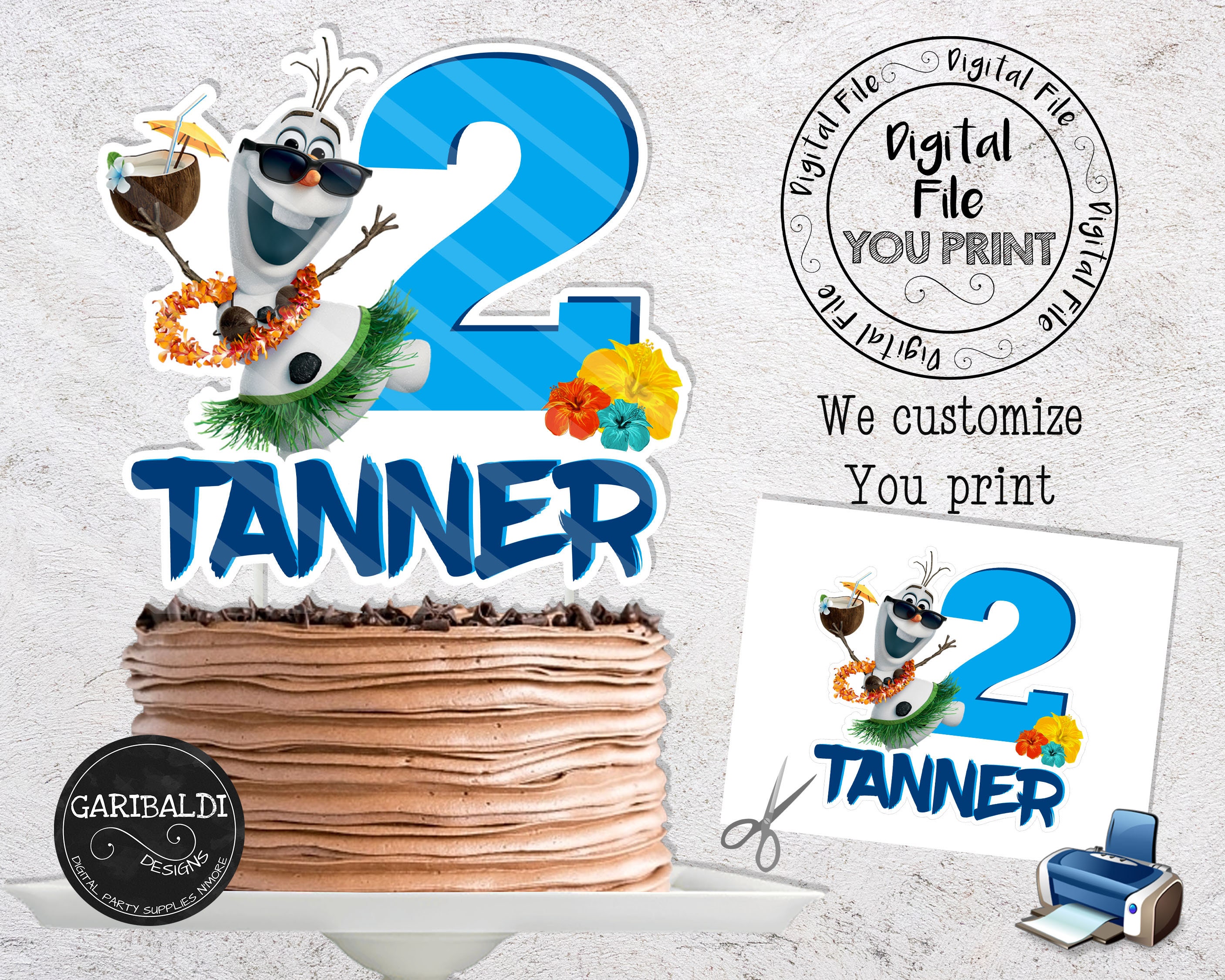 printable frozen olaf cake topper olaf centerpiece olaf etsy