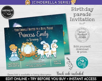 Cinderella Invitation Printable - Etsy