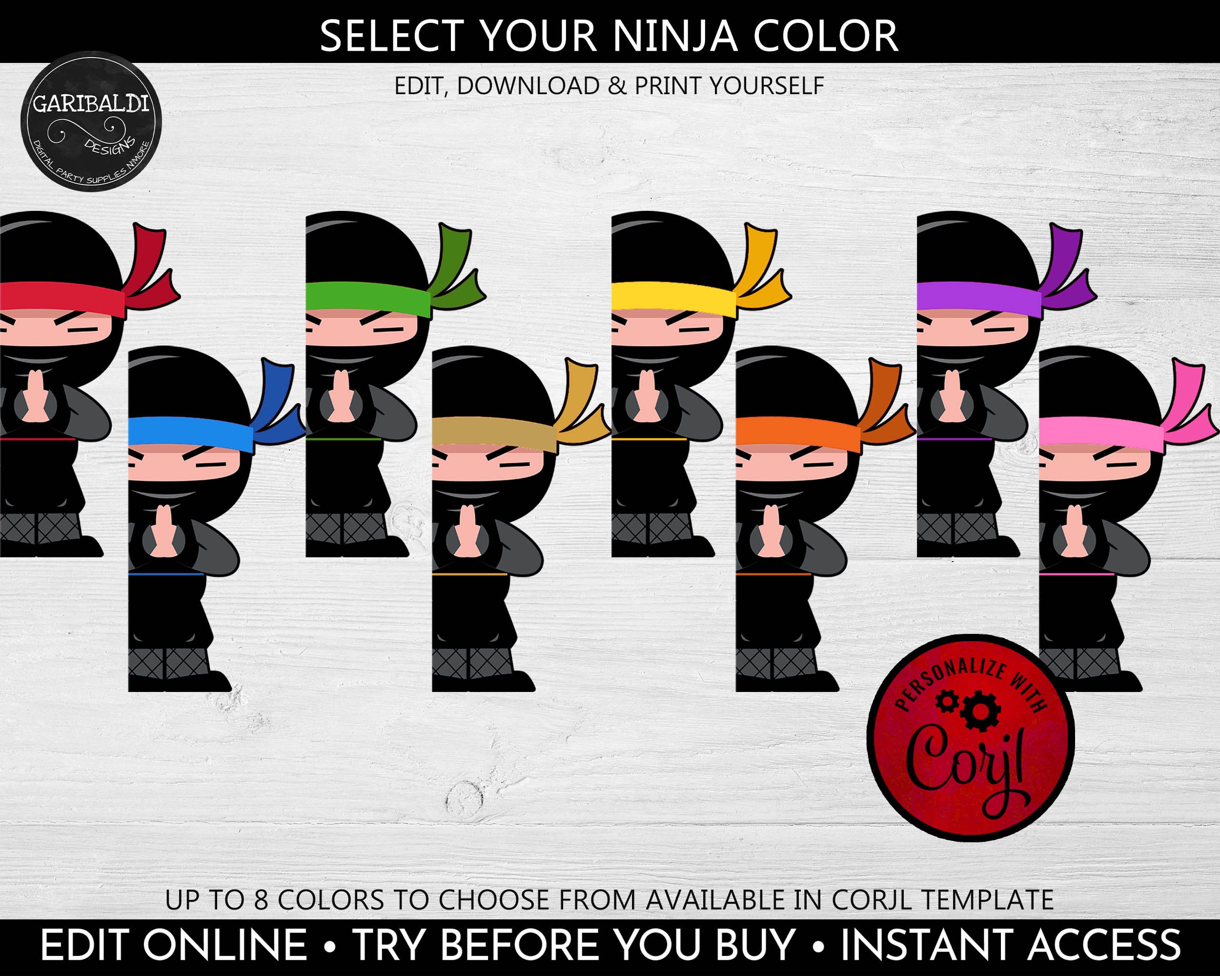 Ninja Juice Pouch Labels Editable Ninja Juice Box Label Martial Art  Birthday Party Decorations Instant Download Ninja Party Favors NJA 
