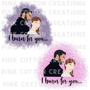 Bridgerton I Burn For You png files