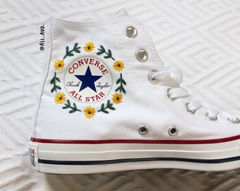 flower converse high tops