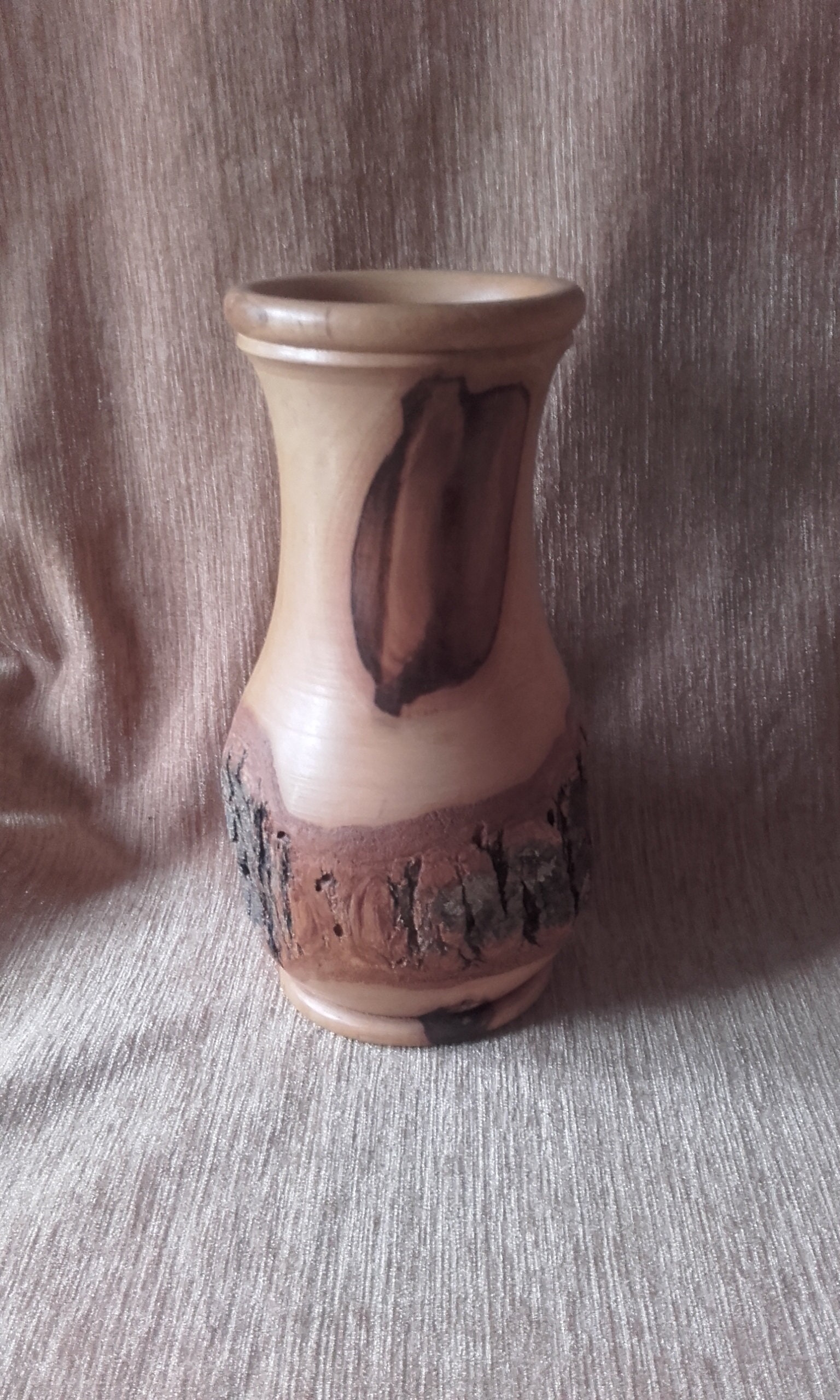 Large Wood Vase Handmade Hand Turned Vase Pot With the Etsy