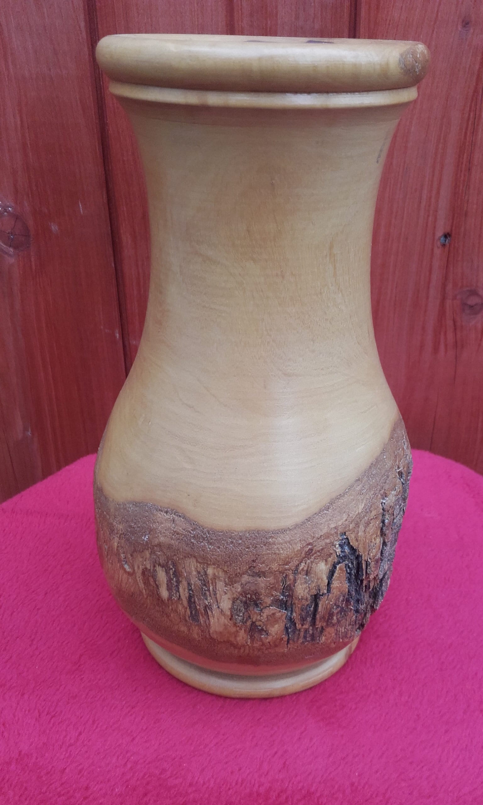 Large Wood Vase Handmade Hand Turned Vase Pot With the Etsy