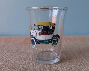 Vintage Shot Glass Depicting Morris Car