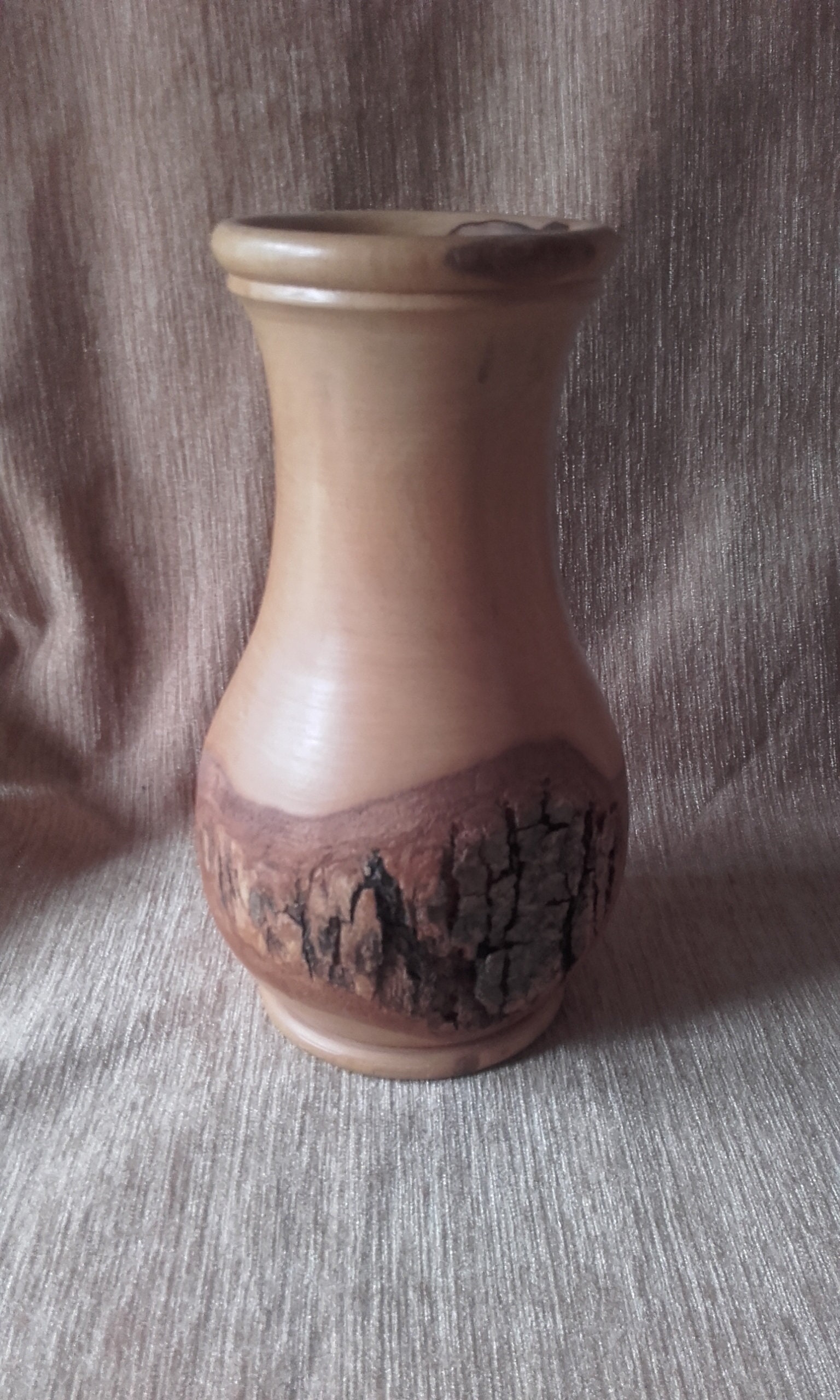 Large Wood Vase Handmade Hand Turned Vase Pot With the Etsy