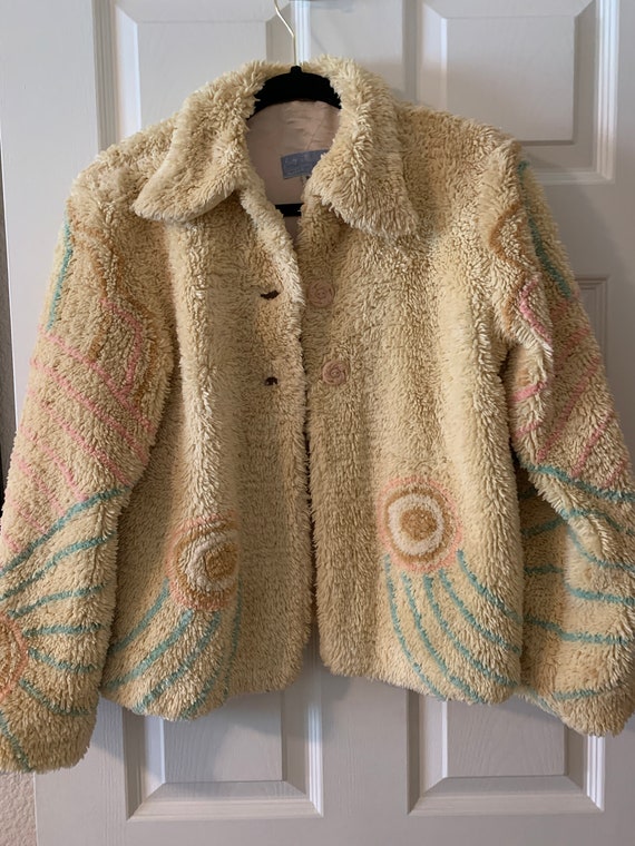 Vintage Chenille jacket, Ladies small