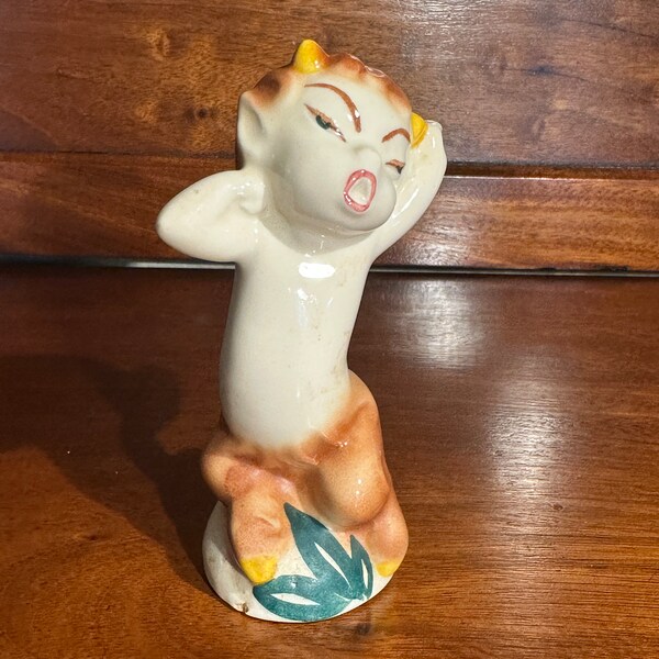 Rare Disney 1940 Fantasia Satyr/Faun Ceramic Figurine Vernon Kilns