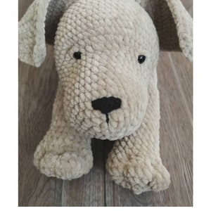 Wzór amigurumi piesek labrador szczeniaczek szydełko schemat