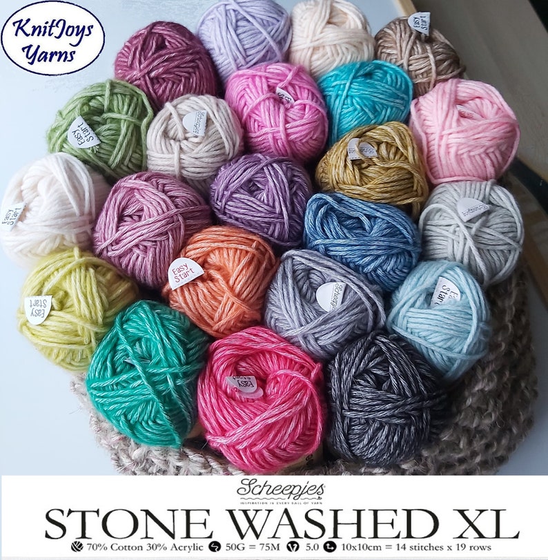 Scheepjes Stone Washed XL Yarn Etsy