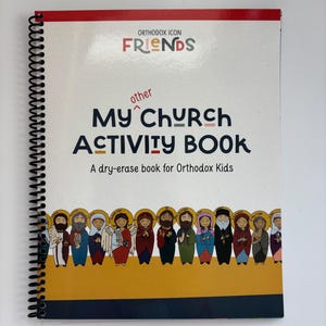 Cahier d'activités Mon (autre) église : un livre effaçable à sec pour les enfants orthodoxes