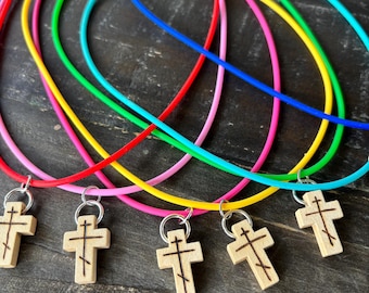 Cruz Ortodoxa Infantil - Cordón de Colores