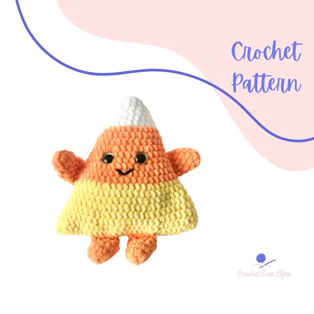 Candy Corn Plushie Crochet Pattern