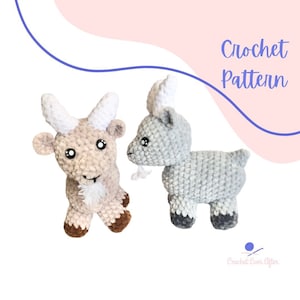 Gary the Goat | PDF Digital CROCHET PATTERN in English | crochet goat, farm animal crochet pattern