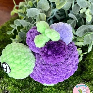 5-in-1 Mini FruiTurtle PDF Digital CROCHET PATTERN in English crochet turtles, turtle pattern, crochet fruit turtle image 7