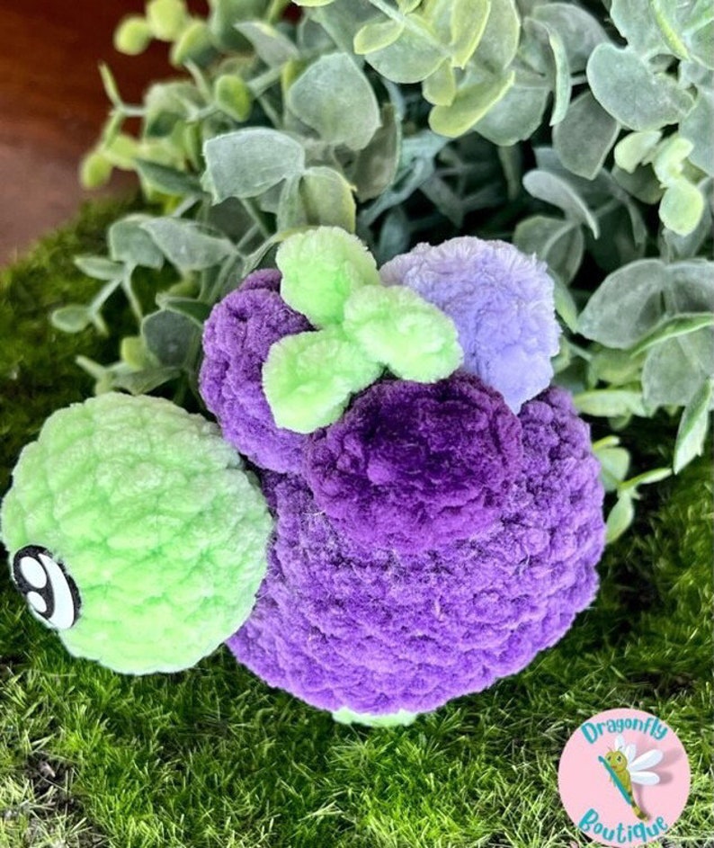 5-in-1 Mini FruiTurtle PDF Digital CROCHET PATTERN in English crochet turtles, turtle pattern, crochet fruit turtle image 7