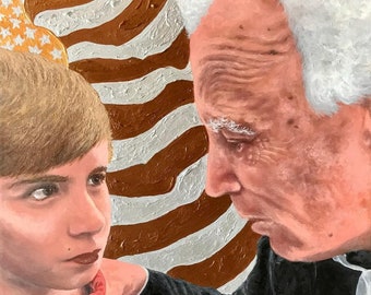 Giclee firmado a mano sobre lienzo: Joe Biden y Brayden Harrington, 2020