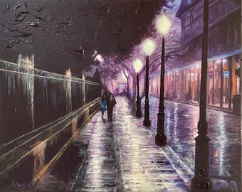 Impresión giclée firmada a mano: "Rue St. Peter"