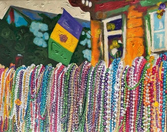 Pintura acrílica original: Laissez Les Bons Temps Rouler