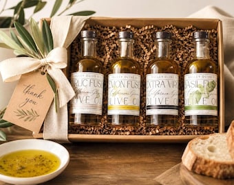 Gourmet California Olive Oil Gift Set (Bottles are sold individually / as a set. Gift box and styling props are not included)
