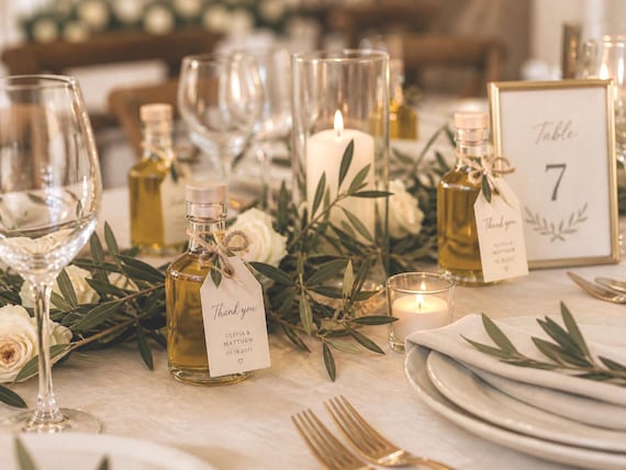 Gourmet Olive Oil Party Favors | Mini EVOO Bottles for Weddings, Showers & Special Occasions | Tags and Decor Not Included