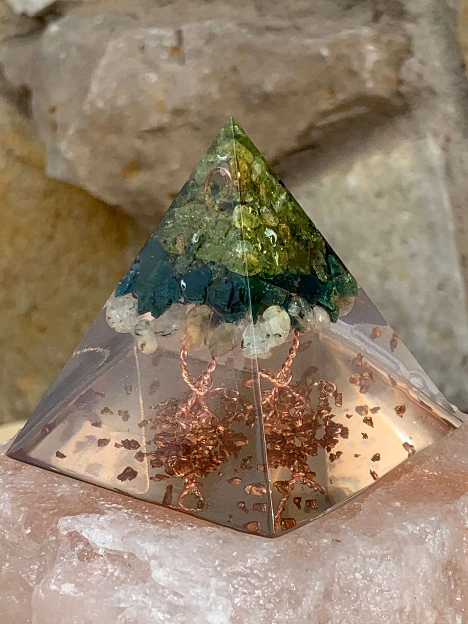 Sacred Orgone Prosperity Tree Pyramid / Promotes | Etsy