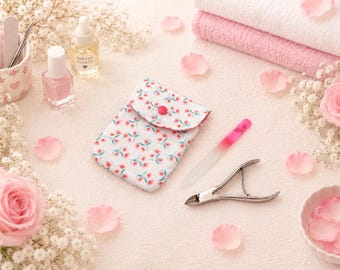 Elegant nail care case – perfect for manicures and pedicures on the go