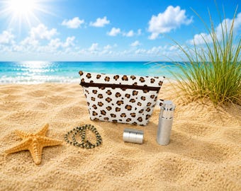 Small cotton cosmetic bag – Handmade makeup case for on the go