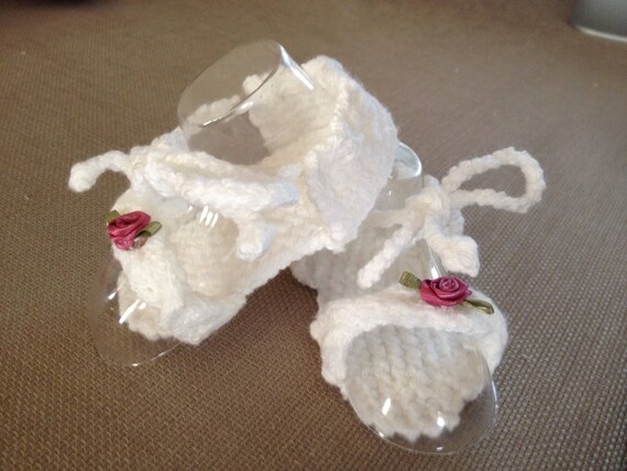 knit baby sandals