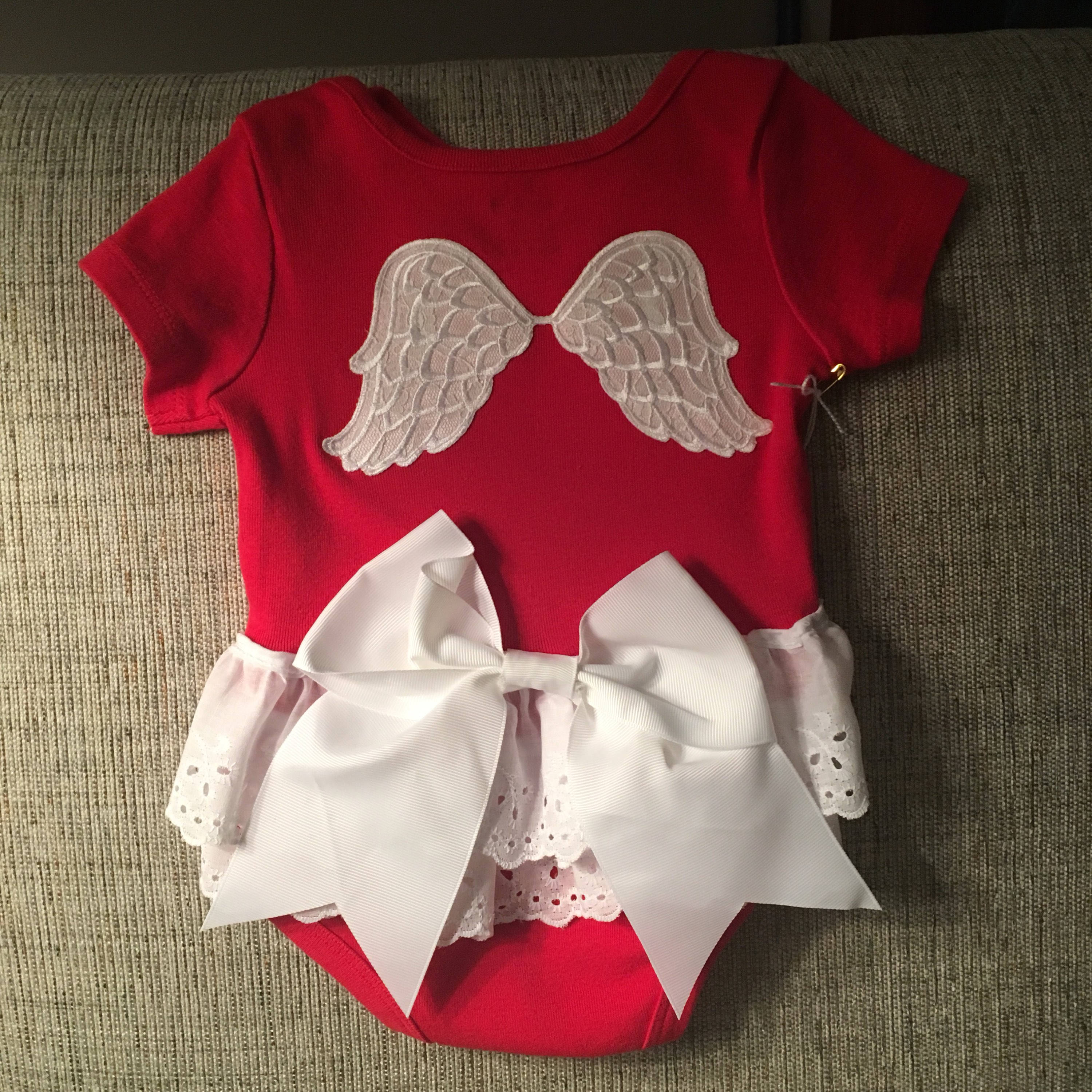 baby girl red onesie