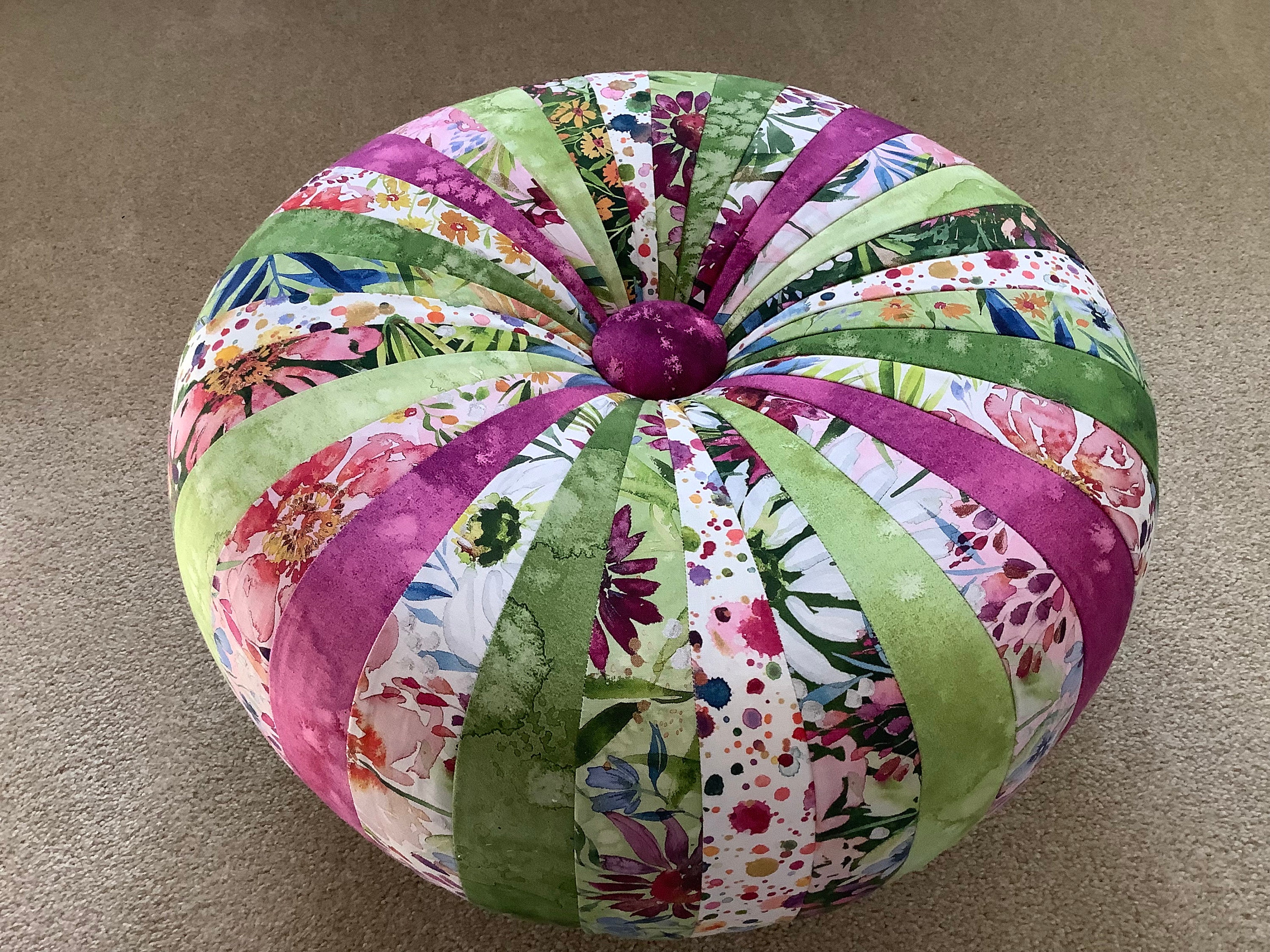 Handmade Tuffet With Flower Topper - Etsy