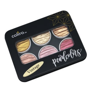 coliro &quot;Vintage&quot; Pearlcolor Set C780 - metal case