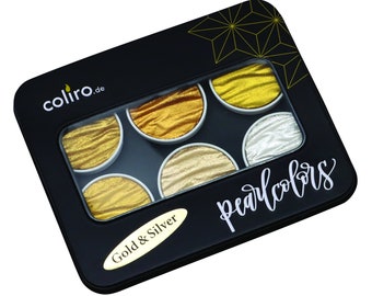 coliro &quot;Gold & Silver&quot; Pearlcolor Set C600 - metal case