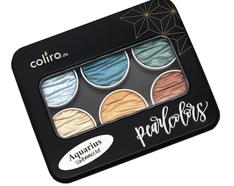 coliro "Aquarius" Pearlcolor Set C840 - caja de metal