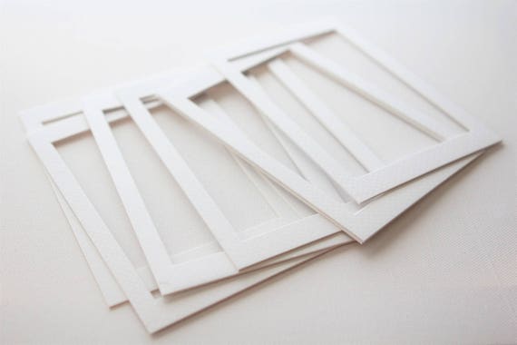 Acid Free White mat | Beveled paper 4x6 inch photo art mats