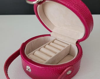 Pink Fuchsia Jewelry Box | Holder Container Supply Storage