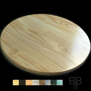 Wood turntable Light wood lazy susan Natural kitchen table centerpiece