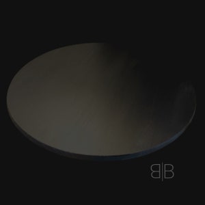 Black matte lazy susan turntable / Black dining room decor / matte black decor