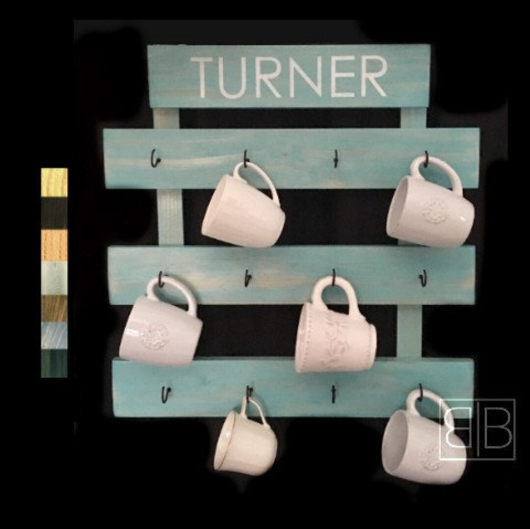 Custom Personalized Coffee Mug Display Rack 12-cup Mug Holder or Tea ...