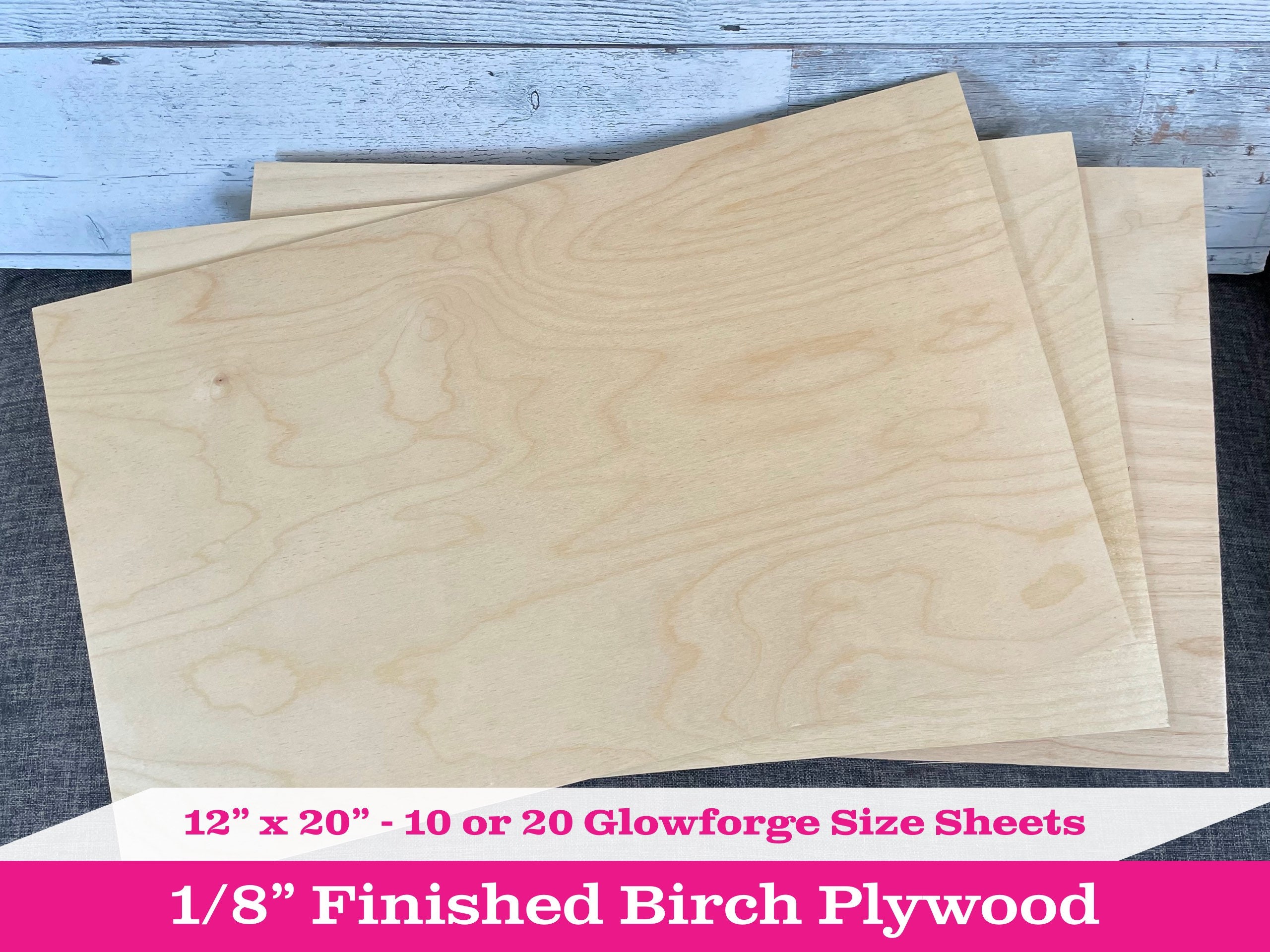 1/8 Finished Birch Plywood Ready 12 X 20 10 Etsy
