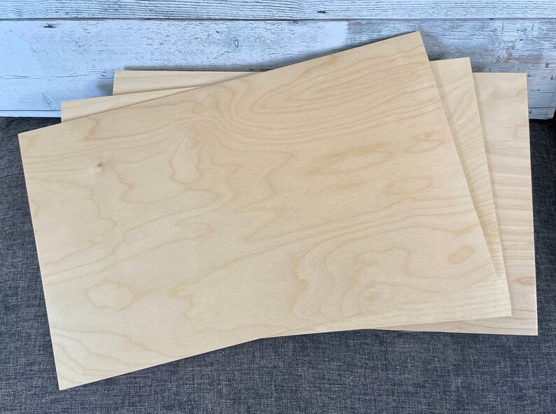 1/8 Finished Birch Plywood Ready 12 X 20 10 Etsy