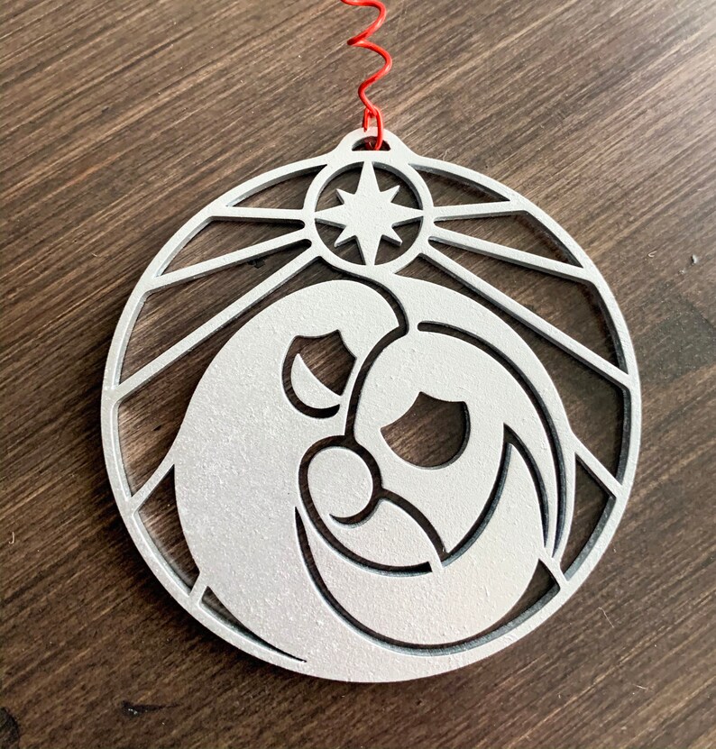 Download Nativity Christmas Ornament SVG Glowforge Laser Cut File ...
