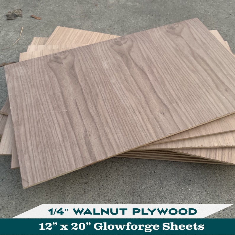 Walnut Plywood – 1/4” X 24” X 47”, MDF Core, Good 2 Sides, For Crafting, Furniture & DIY Projects