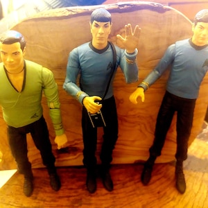 I&#39;m HOI - The holy trinity of the Enterprise: Kirk, Spock & McCoy - Vintage 12&quot; Mego Star Trek Trio