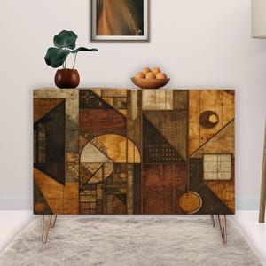 Modern Wooden Storage Cabinet, Contemporary Accent Furniture, Entryway Storage Credenza, Home Bar Liquor Cabinet