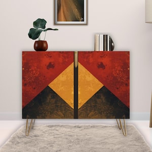 Modern Wooden Storage Cabinet, Contemporary Accent Furniture, Entryway Storage Credenza, Home Bar Liquor Cabinet