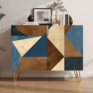 Modern Wooden Storage Cabinet, Contemporary Accent Furniture, Entryway Storage Credenza, Home Bar Liquor Cabinet