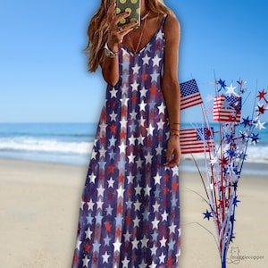 4th of July Long Dresses - Etsy 4th of July Long Dresses - Etsy