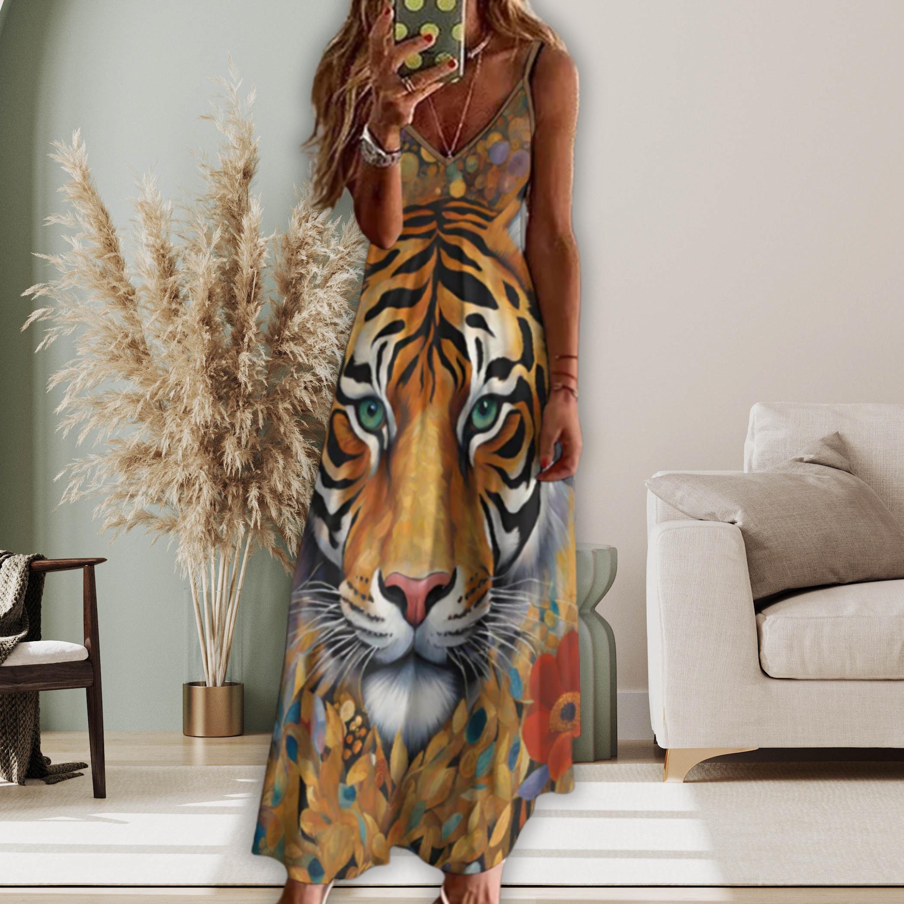 Jungle Tiger Maxi Dress Safari Tiger Long Sling Dress Ankle Length Sundress Unique Animal Print Dress Women's Summer Zoofari Dress - Etsy Jungle Tiger Maxi Dress Safari Tiger Long Sling Dress Ankle Length Sundress Unique Animal Print Dress Women's Summer Zoofari Dress - Etsy